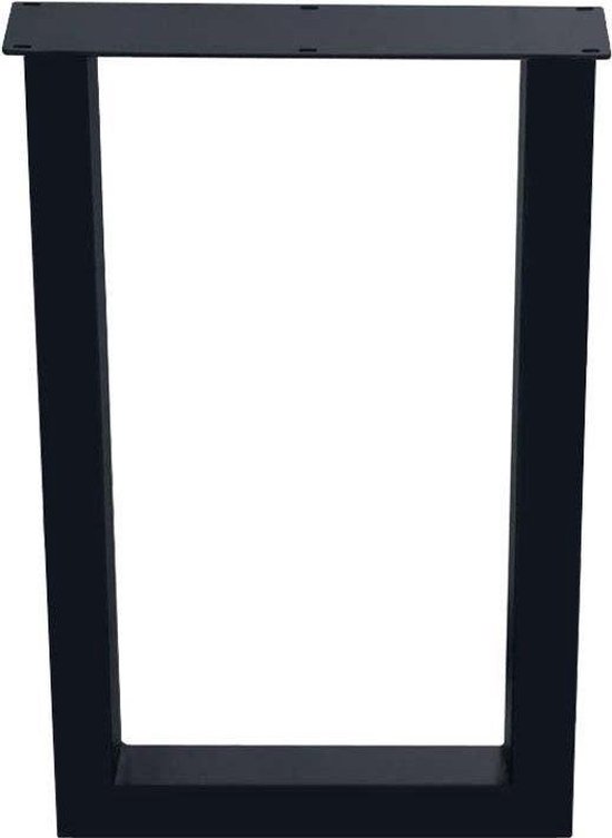 Set 2 buc picioare banca, en.casa, Maribo, 42x40x6 cm, otel, negru mat, forma de X - eMAG.ro