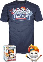 Funko POP! & TEE BOX Mini Puft on Fire GITD - Ghostbusters Afterlife Exclusive - Large