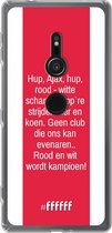 6F hoesje - geschikt voor Sony Xperia XZ2 -  Transparant TPU Case - AFC Ajax Clublied #ffffff