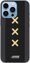 6F hoesje - geschikt voor iPhone 13 Pro - Transparant TPU Case - Ajax Europees Uitshirt 2020-2021 #ffffff