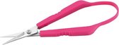 silhouetschaar doorlopend 10 cm RVS zilver/roze