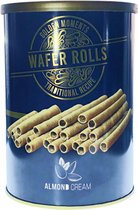 Wafer rolls gevuld met amandel creme