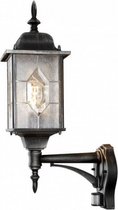 wandlamp Milano sensor 53 cm E27 aluminium zwart