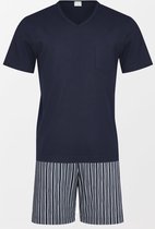 Mey Tweedelige Korte Pyjama Sonderborg Heren 33024 - Blauw 668 yacht blue Heren - 52