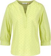 GERRY WEBER Dames Blouse met 3/4-mouwen en opengewerkt borduursel