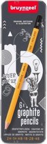 grafietpotloden Teens hout bruin 6 stuks