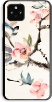 Case Company® - Google Pixel 5a 5G hoesje - Japanse bloemen - Soft Cover Telefoonhoesje - Bescherming aan alle Kanten en Schermrand