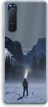 Case Company® - Sony Xperia 5 II hoesje - Wanderlust - Soft Cover Telefoonhoesje - Bescherming aan alle Kanten en Schermrand