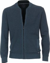 Casa Moda - Vest Melange Aquablauw - 5XL - Regular-fit