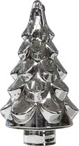 PTMD Quinty Kerstboom Beeld Antiek - H38 x Ø18 cm - Glas - Zilver