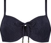 Midnight Zebra beugel bikinitop Donkerblauw maat 44F (90F)