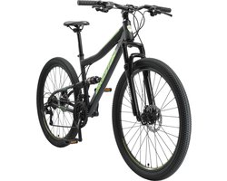 Bikestar Fully MTB Staal Medium 27.5 Inch 21 Speed Zwart/groen