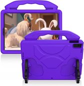 P.C.K. Kinderhoesje PAARS met steun handvatten geschikt voor Apple iPad mini 4/5 MET PEN EN GLASFOLIE