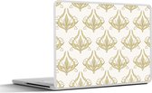 Laptop sticker - 11.6 inch - Patroon - Bloemen - Art Nouveau - 30x21cm - Laptopstickers - Laptop skin - Cover