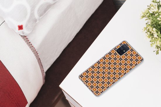 Coque Samsung Galaxy A51 5G - Rétro - Vintage - Design - Cercle - Étui de téléphone en Siliconen