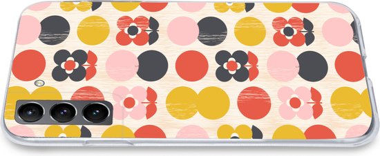 Coque Samsung Galaxy S21 - Rétro - Design - Fleurs - Pastel - Coque de téléphone en Siliconen -