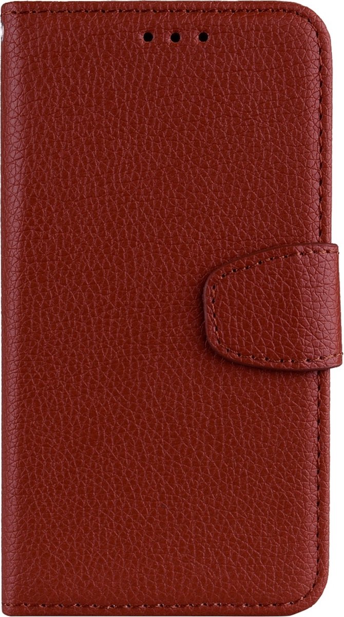 Mobigear Telefoonhoesje geschikt voor Xiaomi Mi 8 SE Hoesje | Mobigear Wallet Bookcase Portemonnee | Pasjeshouder voor 3 Pasjes | Telefoonhoesje voor Pinpas / OV Kaart / Rijbewijs - Bruin