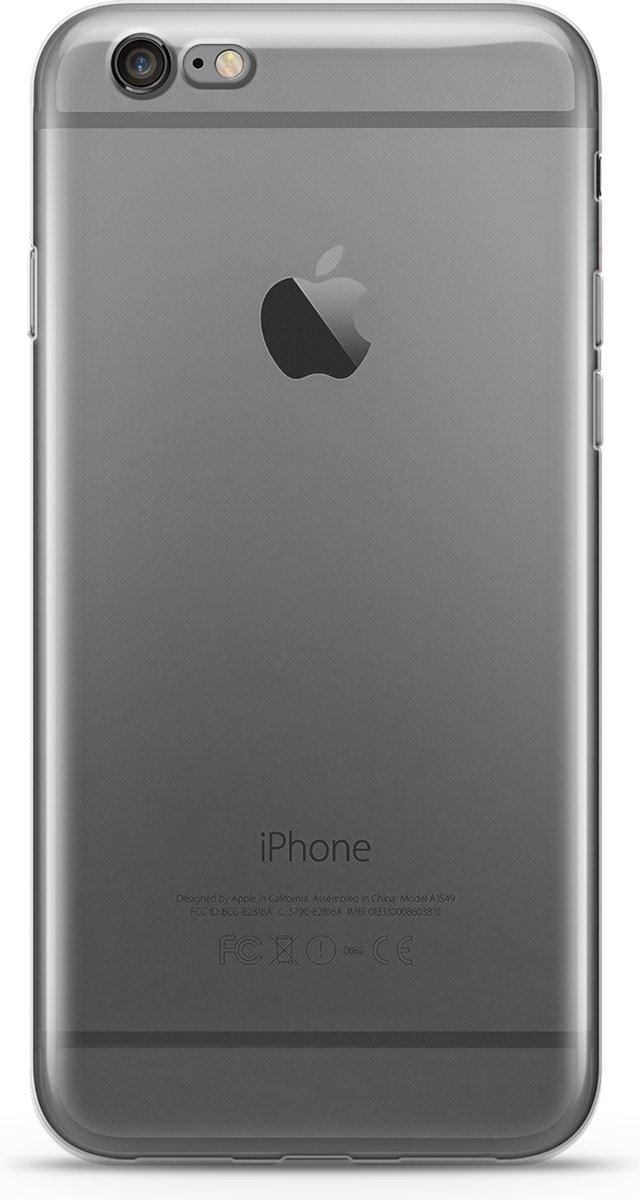Mobigear Doorzichtig Hoesje geschikt voor Apple iPhone 6 Plus Telefoonhoesje Flexibel TPU | Mobigear Basics Backcover | Doorzichtig Telefoonhoesje iPhone 6 Plus | iPhone 6 Plus Case | Back Cover - Transparant