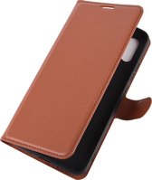 Mobigear Telefoonhoesje geschikt voor Xiaomi Redmi 9A Hoesje | Mobigear Classic Bookcase Portemonnee | Pasjeshouder voor 3 Pasjes | Telefoonhoesje voor Pinpas / OV Kaart / Rijbewijs - Cognac
