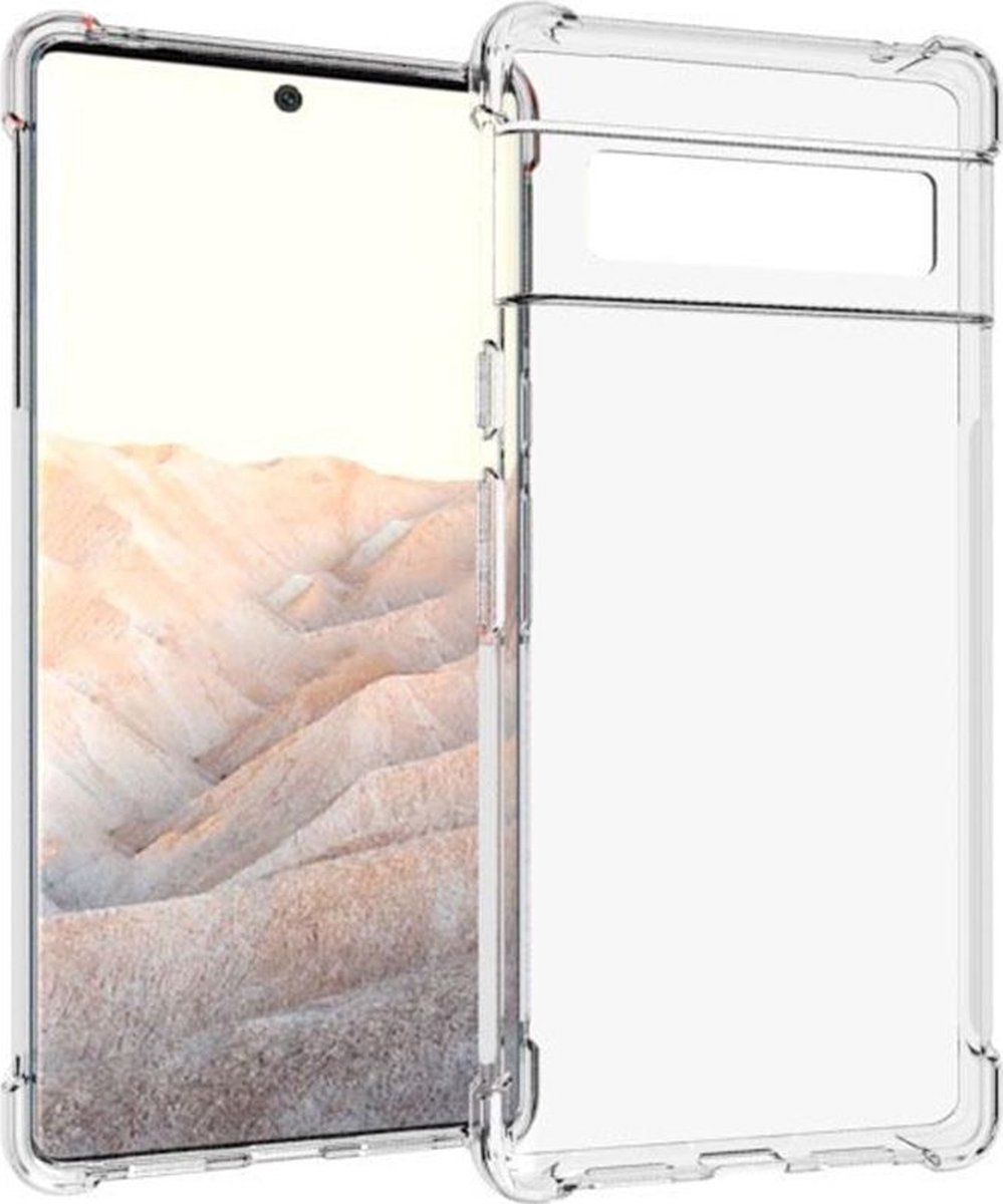 Mobigear Doorzichtig Hoesje geschikt voor Google Pixel 6 Pro Telefoonhoesje Flexibel TPU | Mobigear Cushion Backcover Shockproof | Doorzichtig Telefoonhoesje Pixel 6 Pro | Schokbestendig Pixel 6 Pro Telefoonhoesje | Anti Shock Proof - Transparant