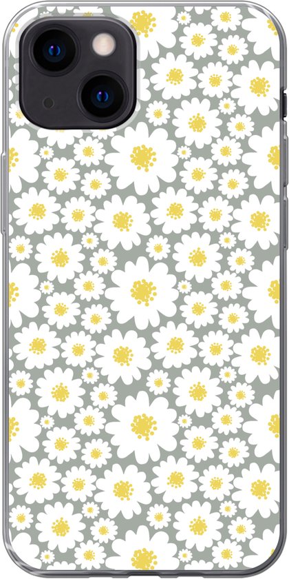 Hoesje geschikt voor iPhone 13 mini hoesje - Daisy - Tough Case -...