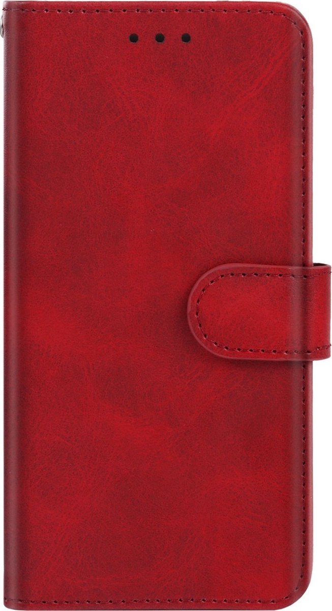 Mobigear Telefoonhoesje geschikt voor HONOR 50 Lite Hoesje | Mobigear Excellent Bookcase Portemonnee | Pasjeshouder voor 3 Pasjes | Telefoonhoesje voor Pinpas / OV Kaart / Rijbewijs - Rood
