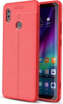 Mobigear Hoesje geschikt voor HONOR Note 10 Telefoonhoesje Flexibel TPU | Mobigear Luxury Backcover | Note 10 Case | Back Cover - Rood