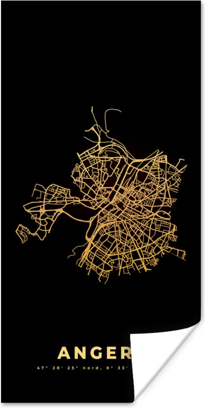 Affiche France - Plan de ville - Plan - Plan - Angers - 20x40 cm