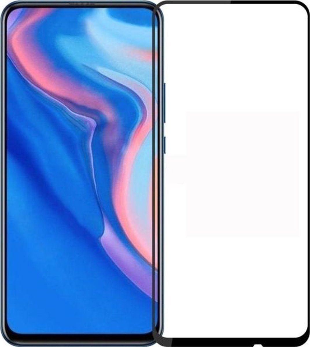 Mobigear Screenprotector geschikt voor Huawei P Smart S Glazen | Mobigear Premium Screenprotector - Case Friendly - Zwart