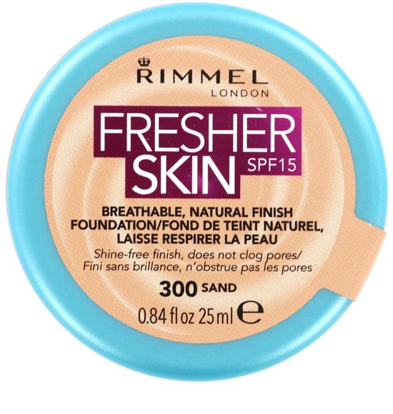 Rimmel Fresher Skin Foundation - 300 Sand | bol