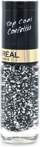 L’Oréal Paris Color Riche Le Vernis - 916 Confettis - Zwart - Nagellak Topcoat