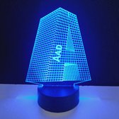 3D LED Lamp - Letter Met Naam - Aad