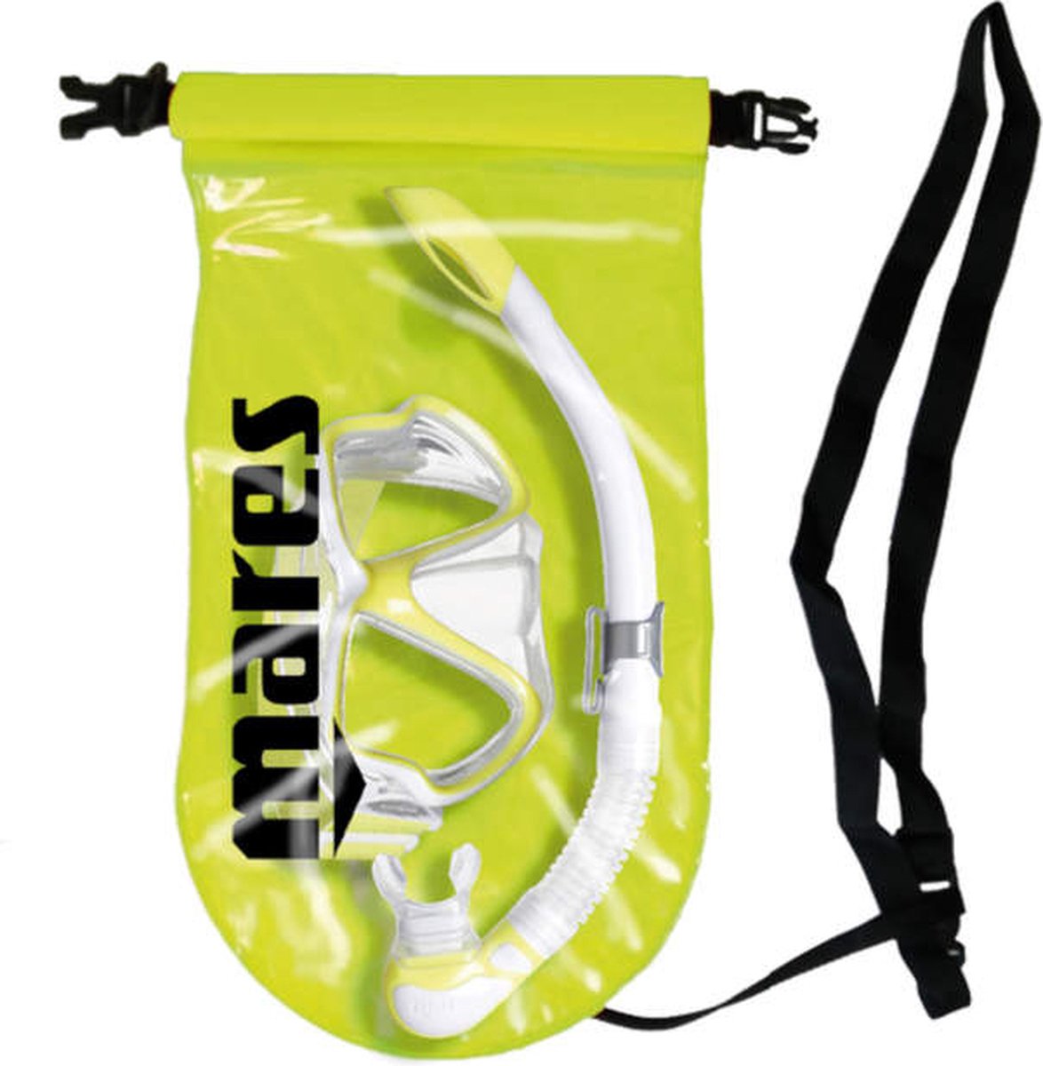 Mares Combo Wahoo Neon Snorkelset Siliconen Volwassenen