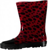 regenlaarzen junior rubber rood/zwart maat 26