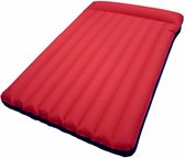 luchtbed 1,5-persoons 200 x 130 x 8 cm rood/blauw