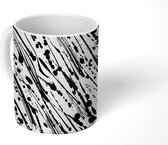 Mok - Koffiemok - Patroon - Inkt - Zwart Wit - Mokken - 350 ML - Beker - Koffiemokken - Theemok