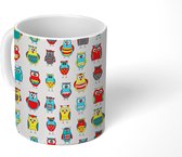 Mok - Koffiemok - Uil - Dieren - Kinderen - Mokken - 350 ML - Beker - Koffiemokken - Theemok