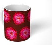 Mok - Koffiemok - Roze - Bloemen - Design - Mokken - 350 ML - Beker - Koffiemokken - Theemok