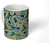 Mok - Koffiemok - Jungle - Patroon - Natuur - Planten - Mokken - 350 ML - Beker - Koffiemokken - Theemok