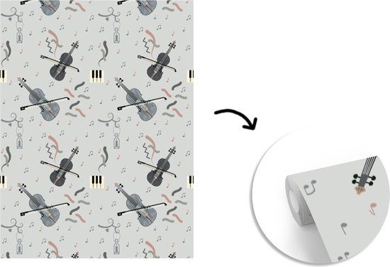 Papier Peint - Motifs Papier peint photo - Musique - Violon - Largeur 180 cm x Hauteur 220 cm