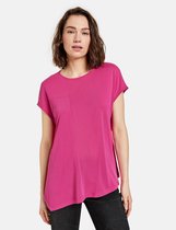 TAIFUN Dames Shirt met puntige zoom opzij