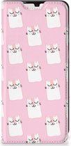 Bookcase Valentijn Cadeaus Geschikt voor Samsung Galaxy A33 5G Smart Cover Hoesje Sleeping Cats