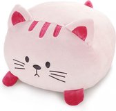 kussen Kitty 33 x 30 cm polyester/elastaan roze