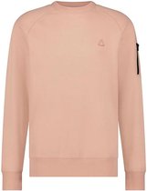 Supply & Co. Sweater Roze Cocktail Sweat Rn Zip Sleeve 22112CO40/737 dusty mauve