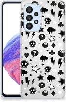 Telefoonhoesje Samsung Galaxy A53 5G Silicone Back Cover Silver Punk