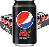 Pepsi Max Blikjes 33cl Tray 24 Stuks Frisdrank