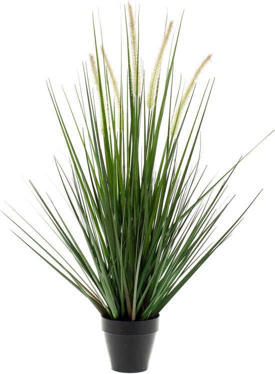 Kunstplant groen gras sprieten 69 cm - Grasplanten/kunstplanten voor binnen gebruik