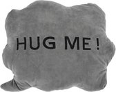 kussen HUG ME! wolk 35 x 30 x 10 cm pluche grijs