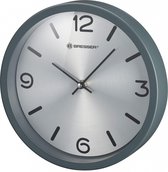 wandklok MyTime Silver Edition 25 cm RVS grijs