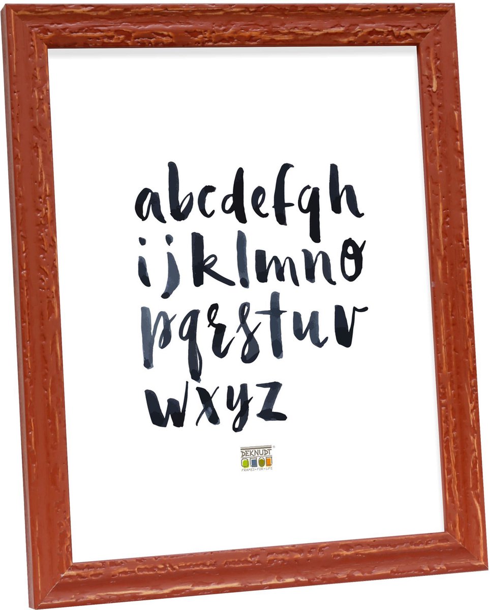 Deknudt Frames fotolijst S46MF3 - roestbruin verweerd - foto 9x13 cm